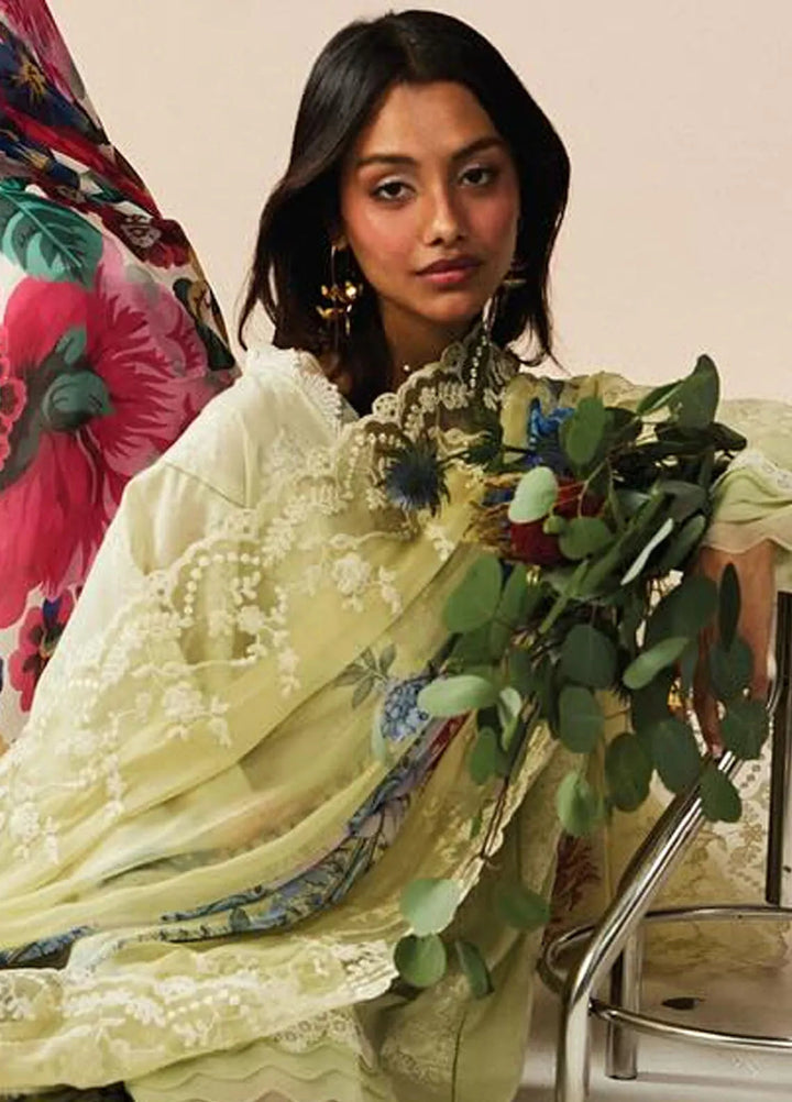 Satori by Zara Shahjahan Embroidered Lawn Suit Unstitched 3 Piece ZS25SL D-06 A Rai - Summer Collection