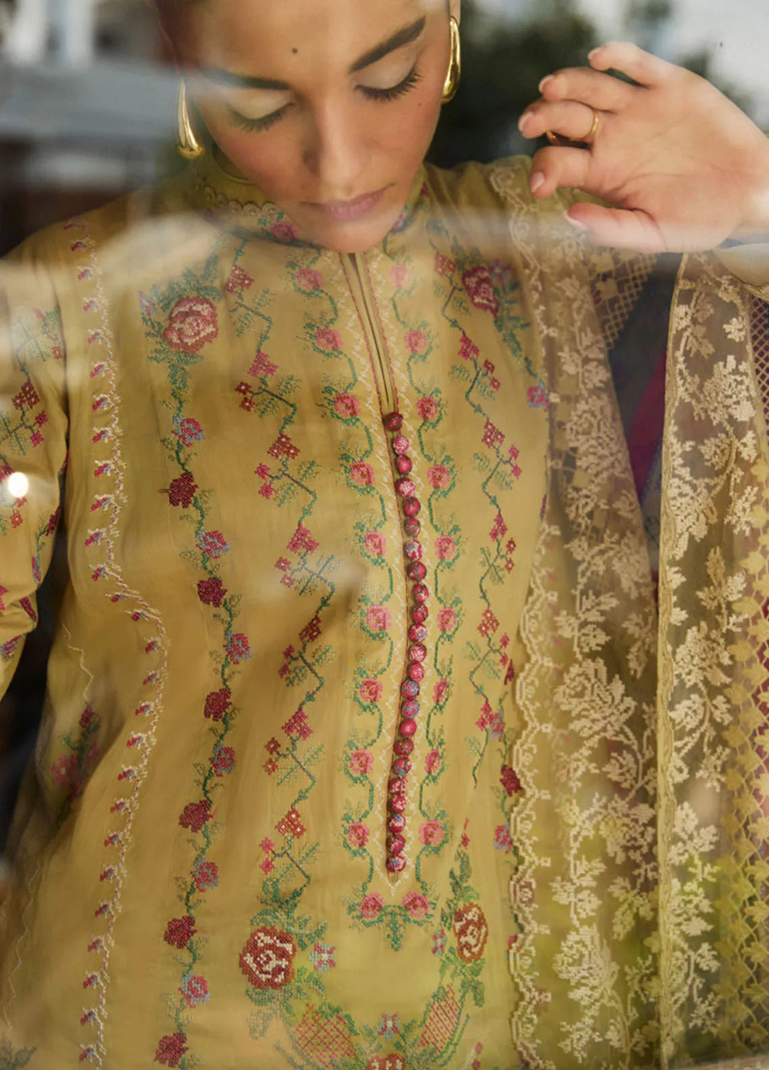 Satori by Zara Shahjahan Embroidered Lawn Suit Unstitched 3 Piece ZS25SL D-07 B Hikari - Summer Collection