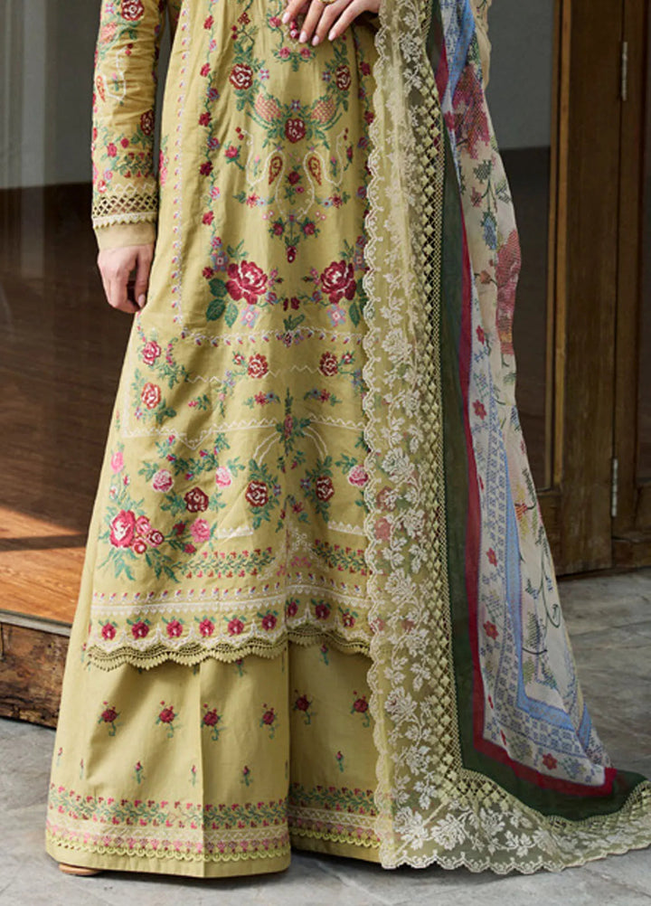 Satori by Zara Shahjahan Embroidered Lawn Suit Unstitched 3 Piece ZS25SL D-07 B Hikari - Summer Collection