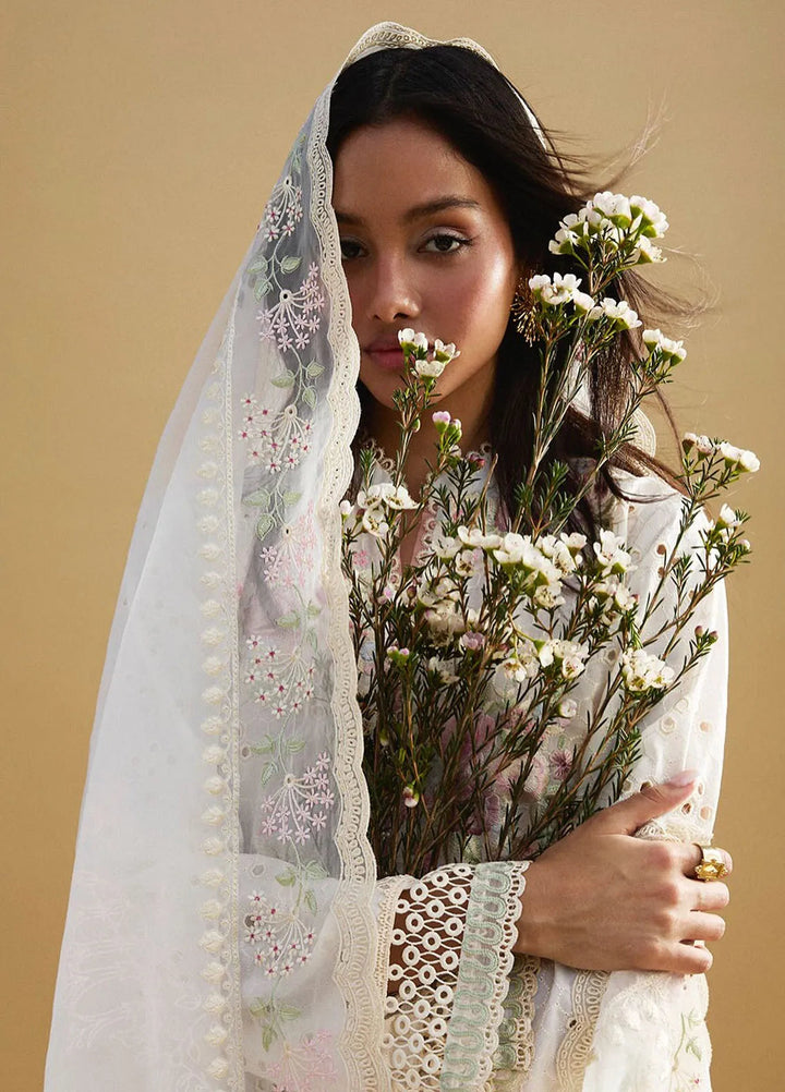 Satori by Zara Shahjahan Embroidered Lawn Suit Unstitched 3 Piece ZS25SL D-10 A Kairo - Summer Collection