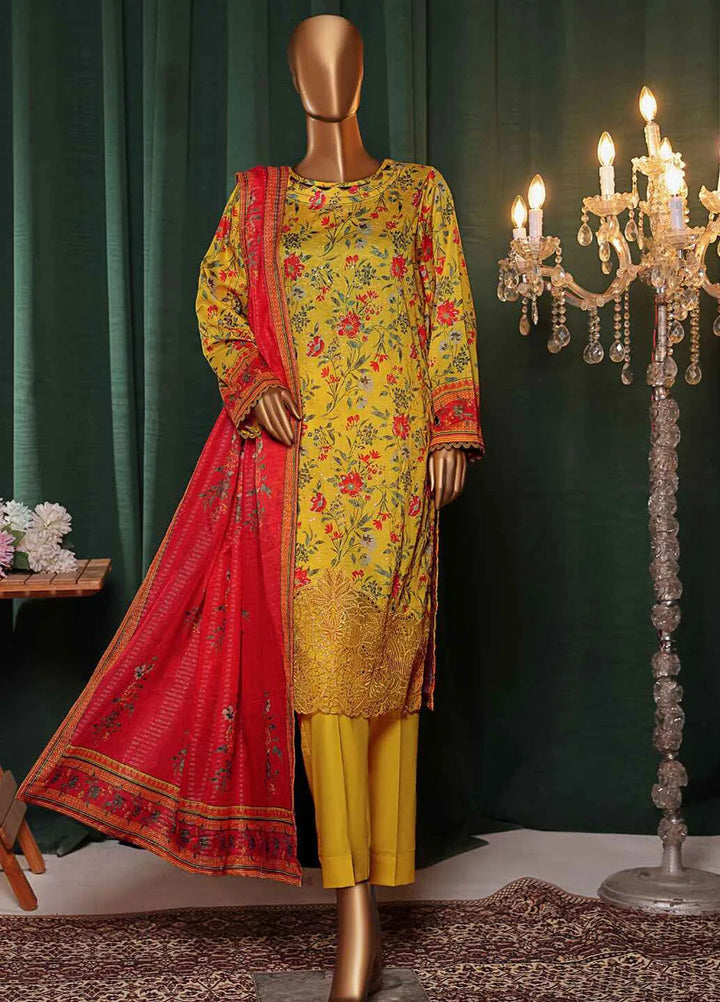 Satranga by HZ Textiles Embroidered Lawn Suits Unstitched 3 Piece HZ24SL SEC-178 - Summer Collection