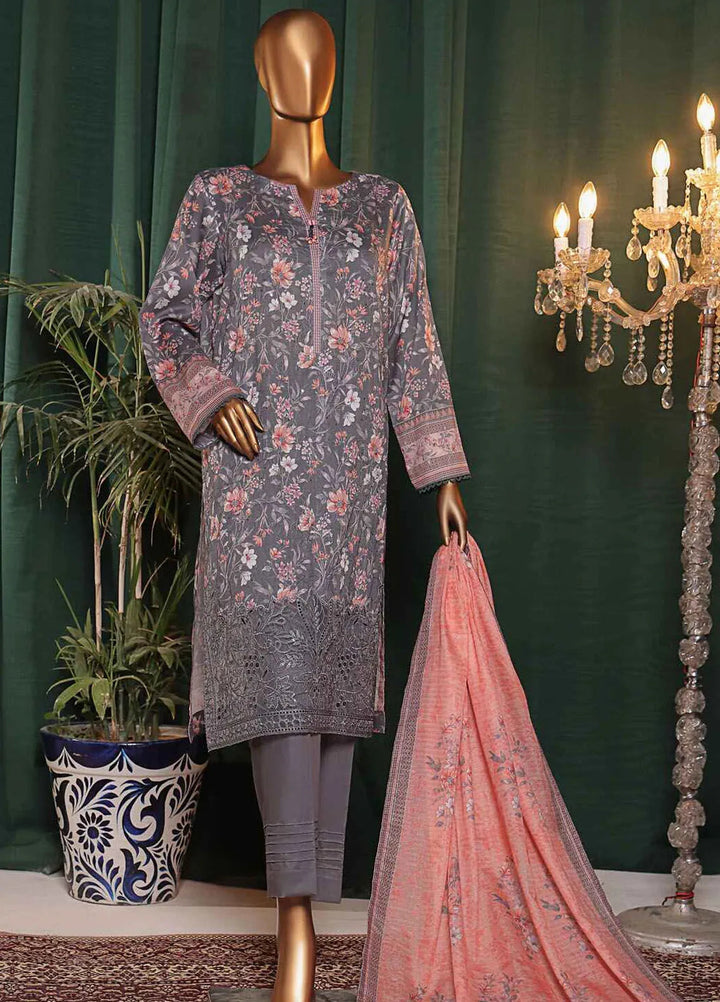 Satranga by HZ Textiles Embroidered Lawn Suits Unstitched 3 Piece HZ24SL SEC-179 - Summer Collection