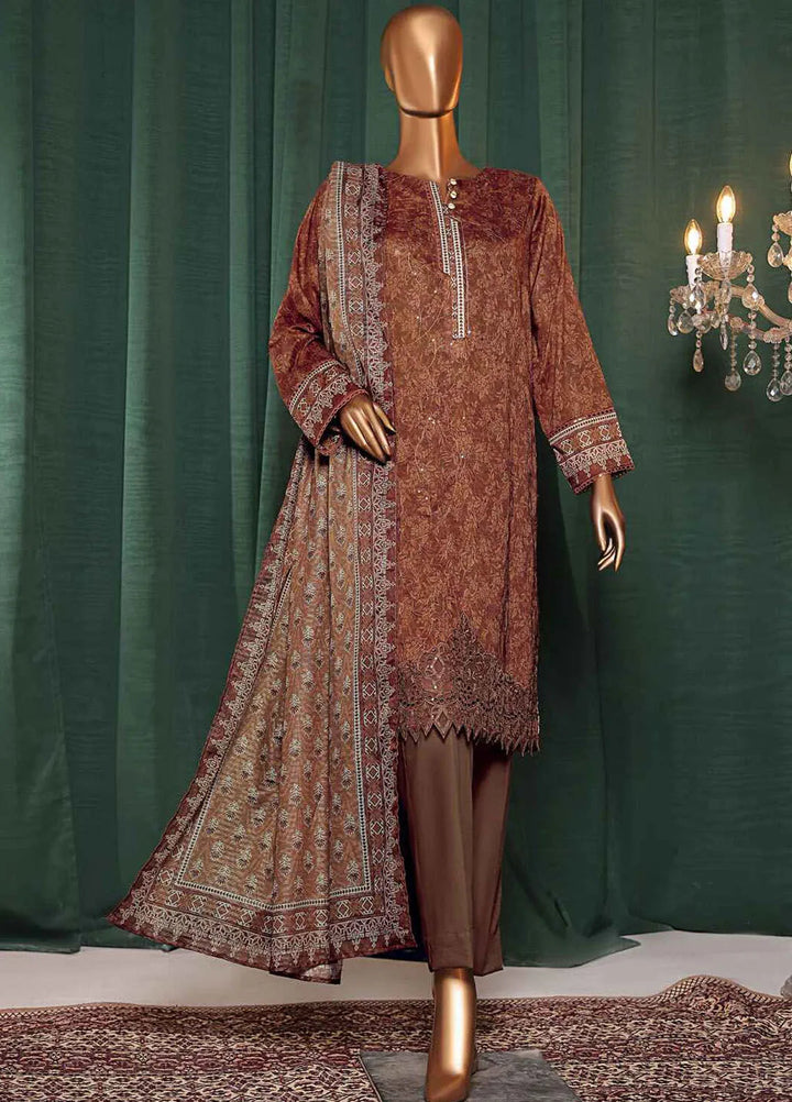 Satranga by HZ Textiles Embroidered Lawn Suits Unstitched 3 Piece HZ24SL SEC-180 - Summer Collection
