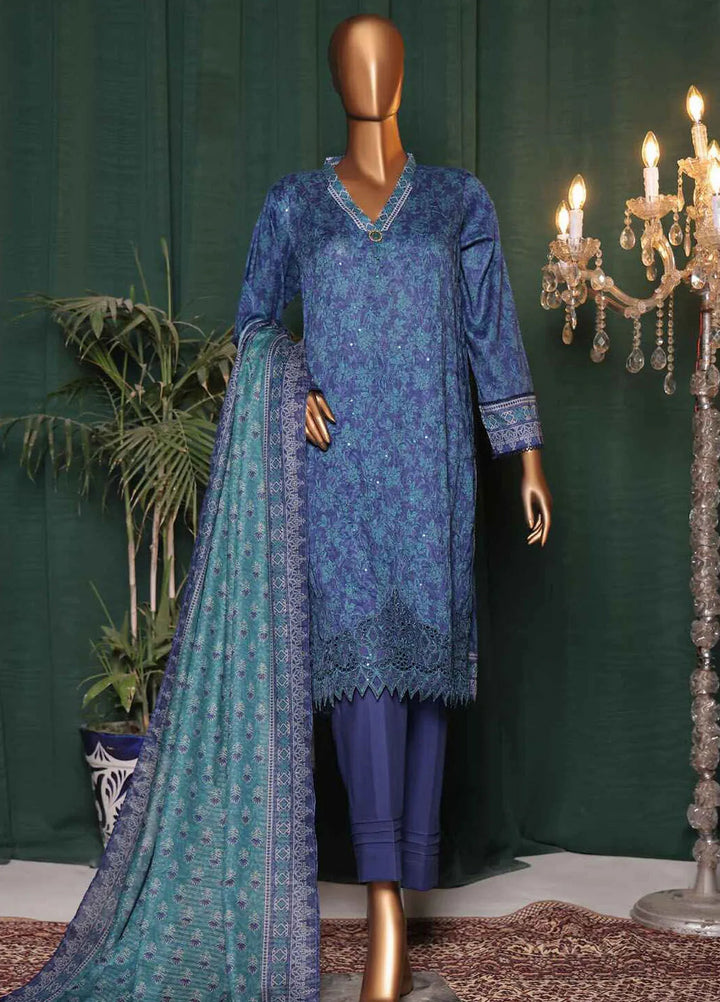 Satranga by HZ Textiles Embroidered Lawn Suits Unstitched 3 Piece HZ24SL SEC-181 - Summer Collection