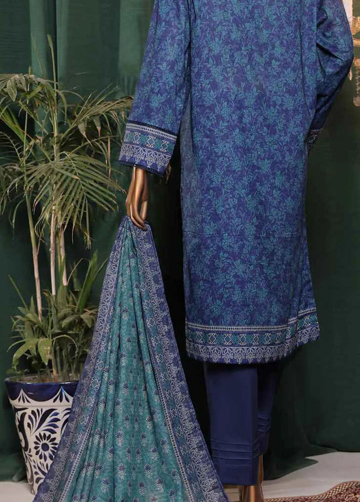 Satranga by HZ Textiles Embroidered Lawn Suits Unstitched 3 Piece HZ24SL SEC-181 - Summer Collection