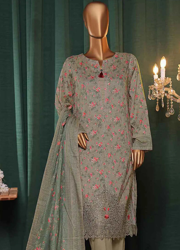 Satranga by HZ Textiles Embroidered Lawn Suits Unstitched 3 Piece HZ24SL SEC-182 - Summer Collection