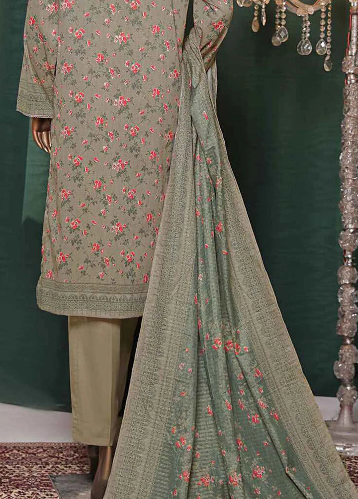 Satranga by HZ Textiles Embroidered Lawn Suits Unstitched 3 Piece HZ24SL SEC-182 - Summer Collection