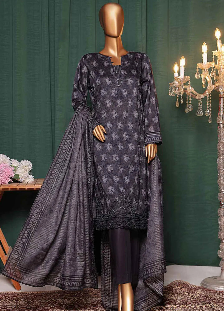 Satranga by HZ Textiles Embroidered Lawn Suits Unstitched 3 Piece HZ24SL SEC-183 - Summer Collection