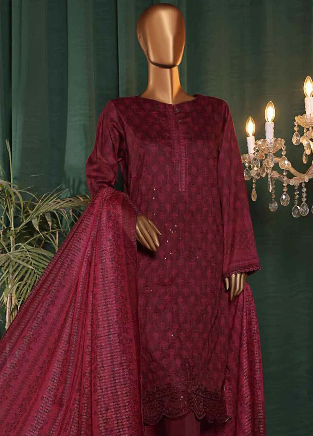 Satranga by HZ Textiles Embroidered Lawn Suits Unstitched 3 Piece HZ24SL SEC-184 - Summer Collection