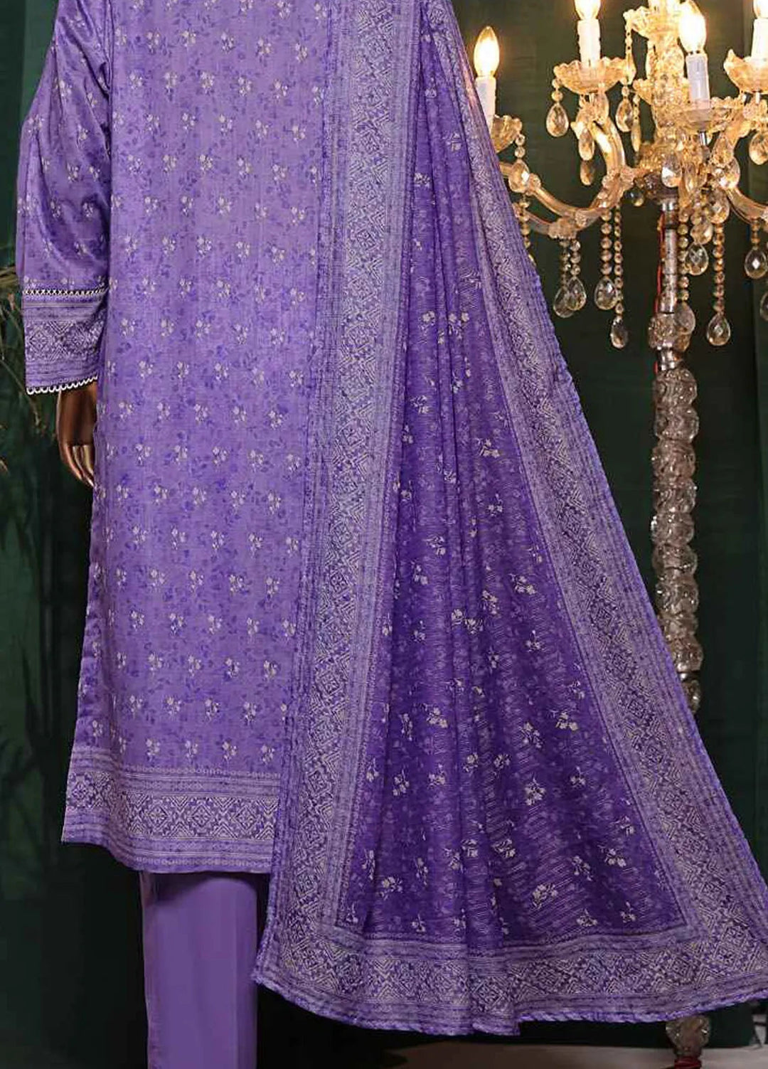 Satranga by HZ Textiles Embroidered Lawn Suits Unstitched 3 Piece HZ24SL SEC-185 - Summer Collection