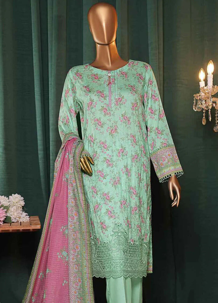 Satranga by HZ Textiles Embroidered Lawn Suits Unstitched 3 Piece HZ24SL SEC-186 - Summer Collection