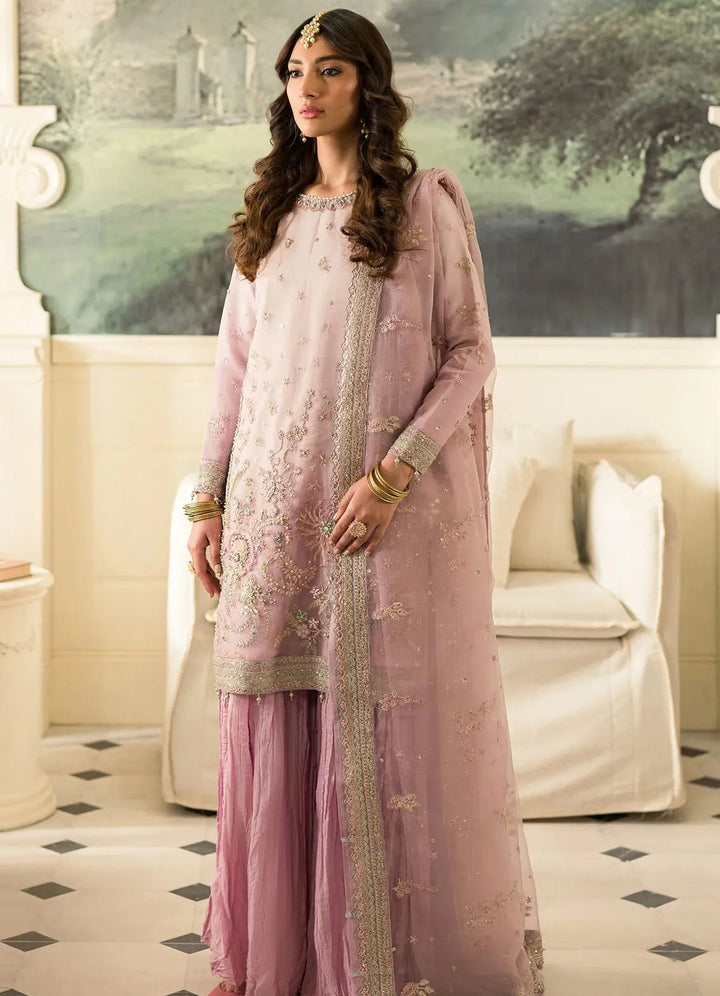 Sauve by Emaan Embroidered Organza Suit Unstitched 3 Piece EA24S Bella - Summer Collection