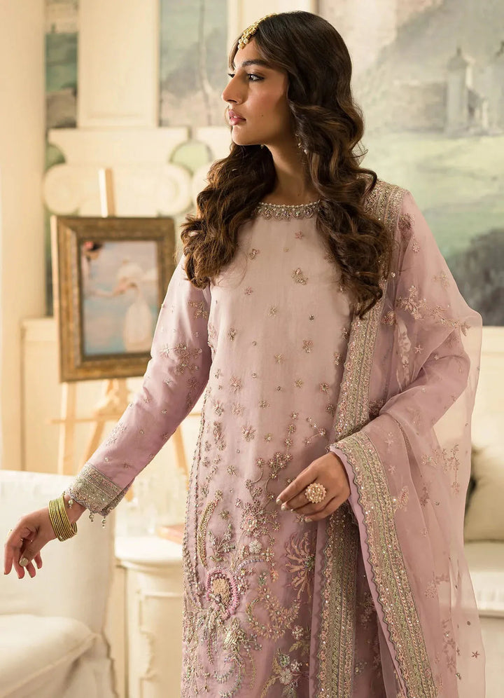 Sauve by Emaan Embroidered Organza Suit Unstitched 3 Piece EA24S Bella - Summer Collection
