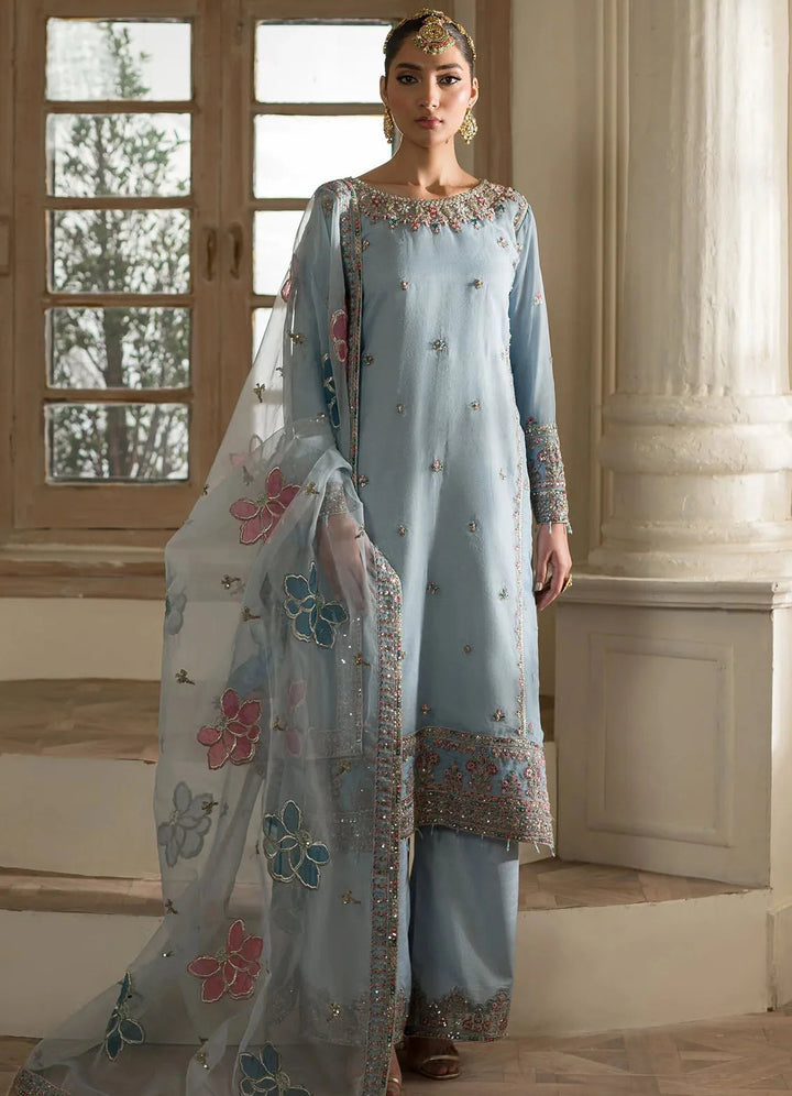 Sauve by Emaan Embroidered Organza Suit Unstitched 3 Piece EA24S Esra - Summer Collection