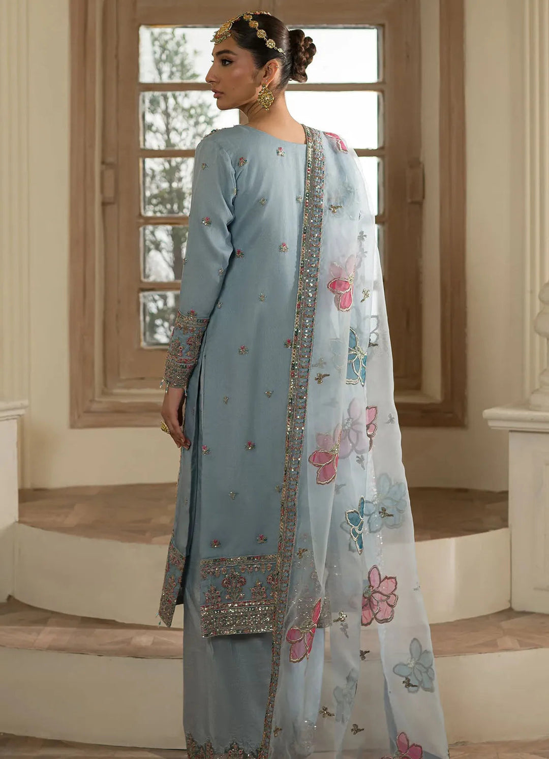Sauve by Emaan Embroidered Organza Suit Unstitched 3 Piece EA24S Esra - Summer Collection