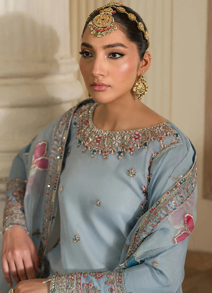 Sauve by Emaan Embroidered Organza Suit Unstitched 3 Piece EA24S Esra - Summer Collection