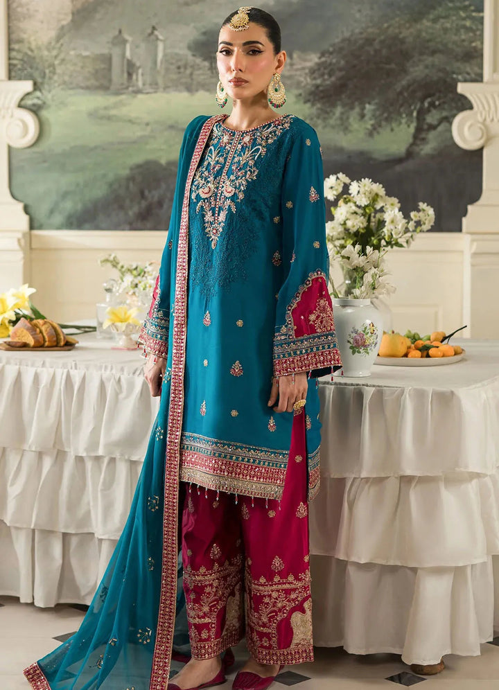 Sauve by Emaan Embroidered Chiffon Suit Unstitched 3 Piece EA24S Lara - Summer Collection