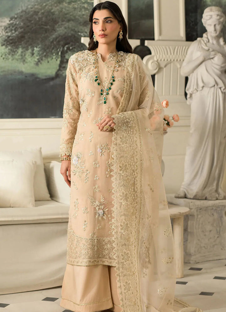 Sauve by Emaan Embroidered Organza Suit Unstitched 3 Piece EA24S Aruna - Summer Collection