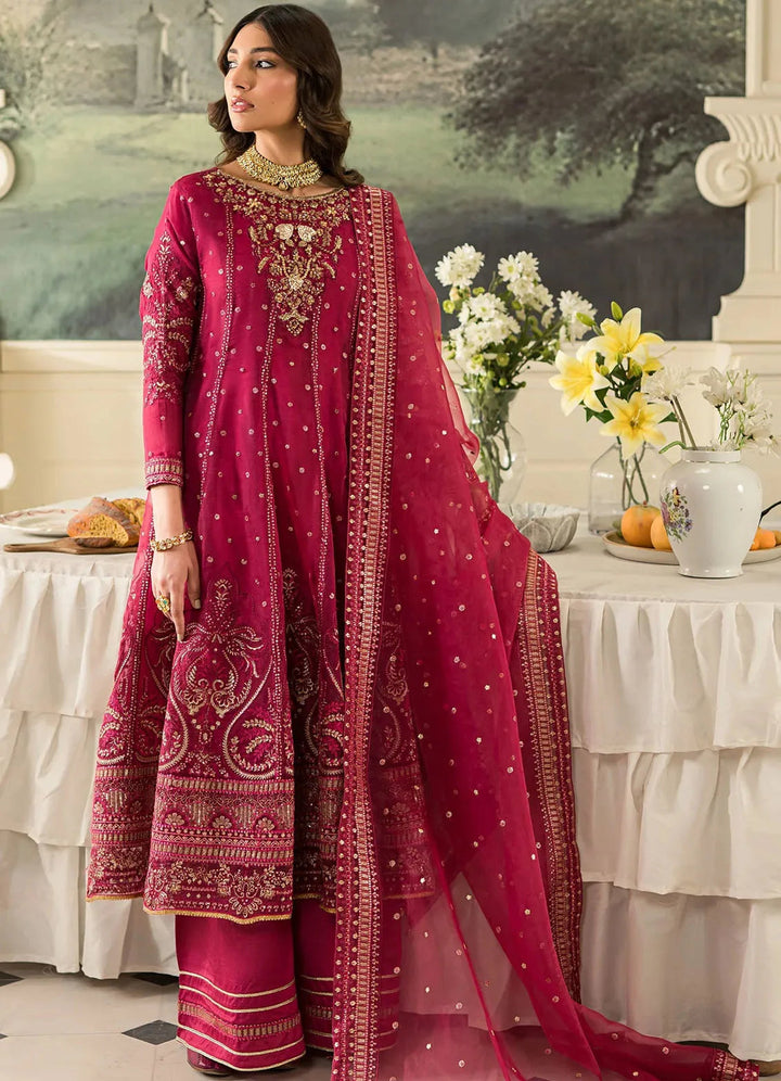 Sauve by Emaan Embroidered Organza Suit Unstitched 3 Piece EA24S Salvia - Summer Collection