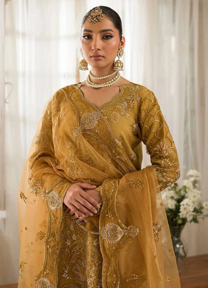 Sauve by Emaan Embroidered Organza Suit Unstitched 3 Piece EA24S Zoe - Summer Collection