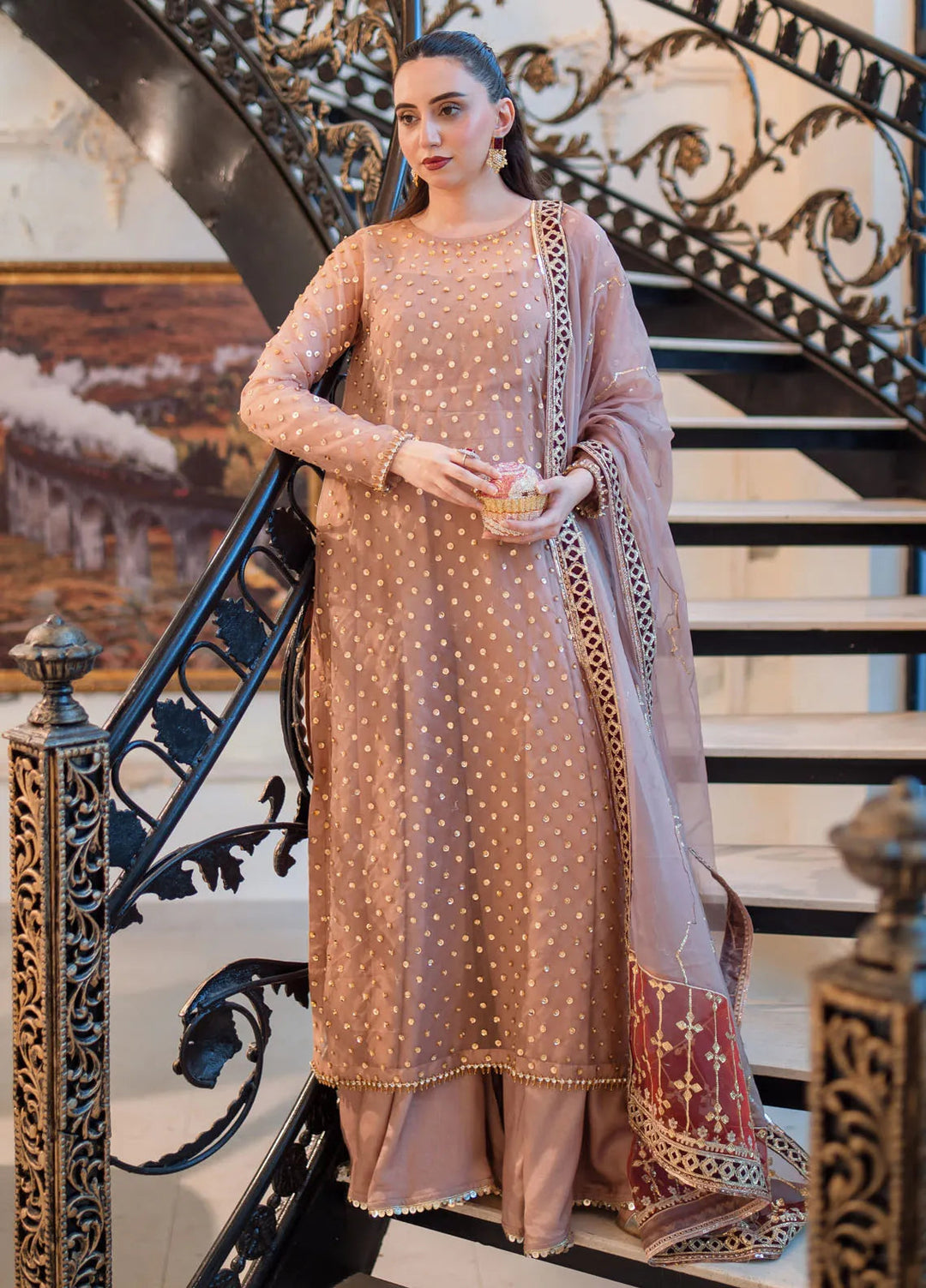 Savoir by Sahane Embroidered Organza Suits Unstitched 3 Piece CT-140001 Lirio - Luxury Collection