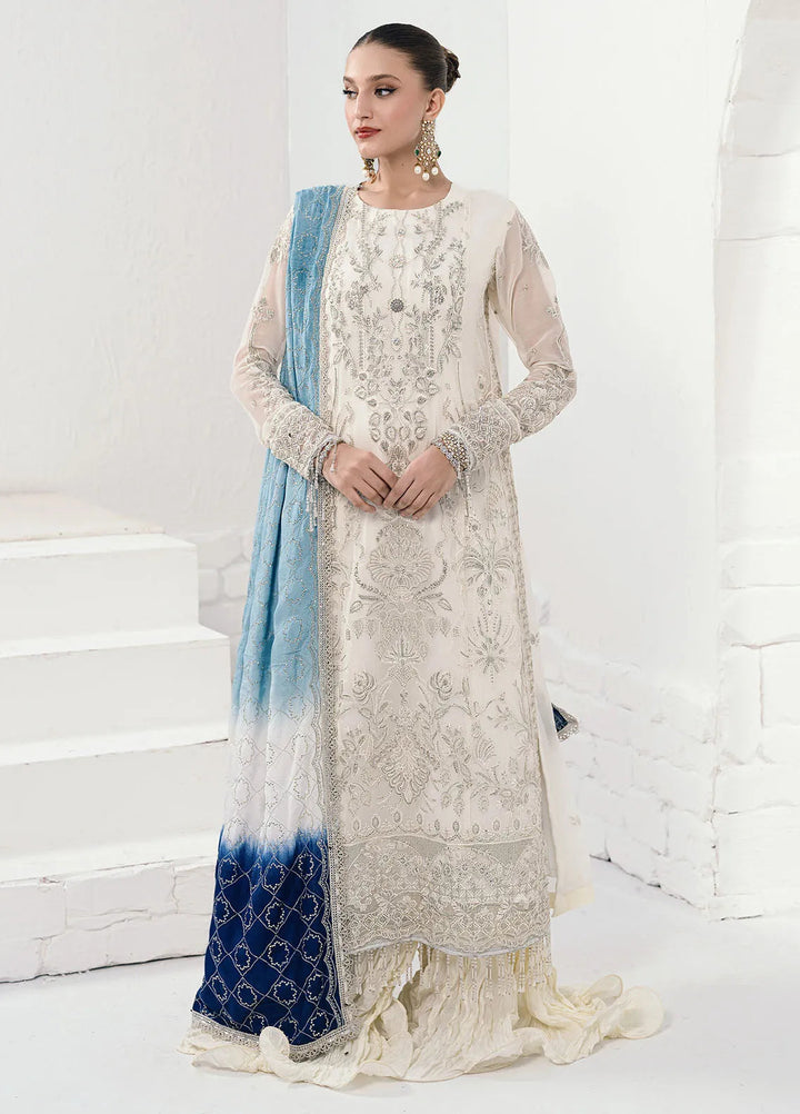 Savoir by Sahane Embroidered Chiffon Suits Unstitched 3 Piece CT-140003 Ombre - Luxury Collection