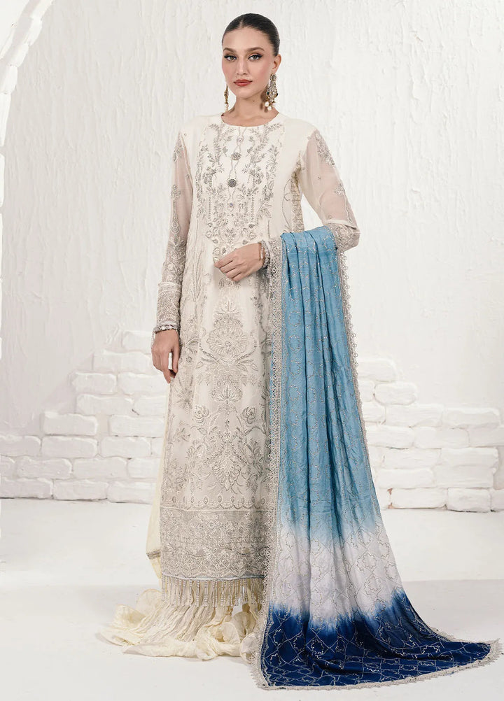 Savoir by Sahane Embroidered Chiffon Suits Unstitched 3 Piece CT-140003 Ombre - Luxury Collection