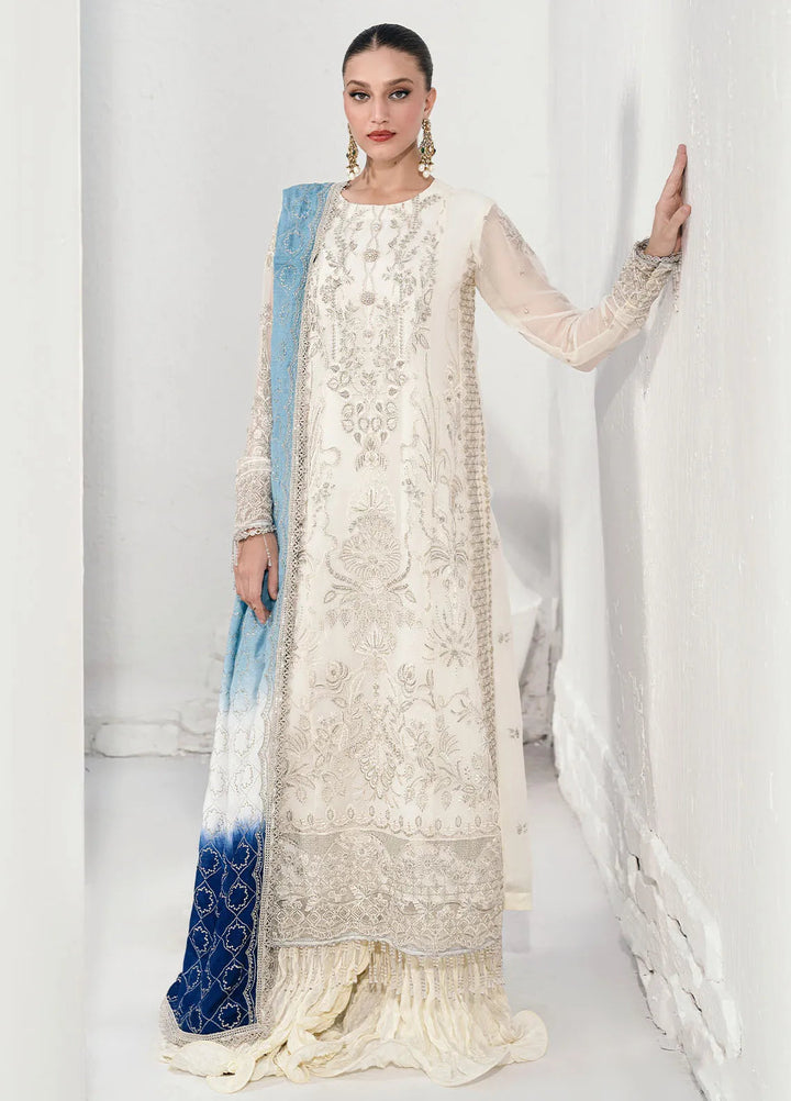 Savoir by Sahane Embroidered Chiffon Suits Unstitched 3 Piece CT-140003 Ombre - Luxury Collection