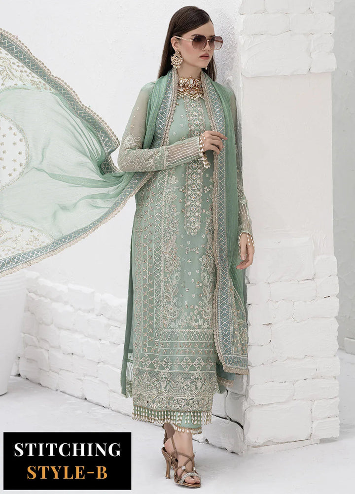 Savoir by Sahane Embroidered Chiffon Suits Unstitched 3 Piece CT-140008 Elise - Luxury Collection