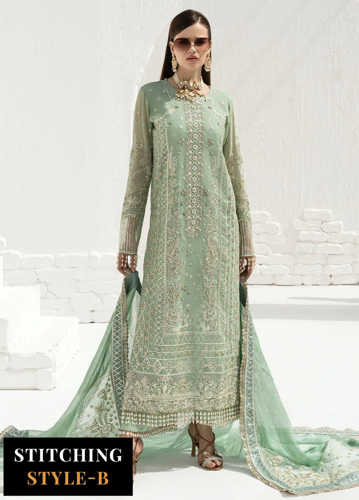 Savoir by Sahane Embroidered Chiffon Suits Unstitched 3 Piece CT-140008 Elise - Luxury Collection