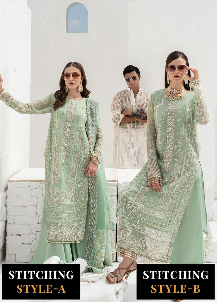 Savoir by Sahane Embroidered Chiffon Suits Unstitched 3 Piece CT-140008 Elise - Luxury Collection