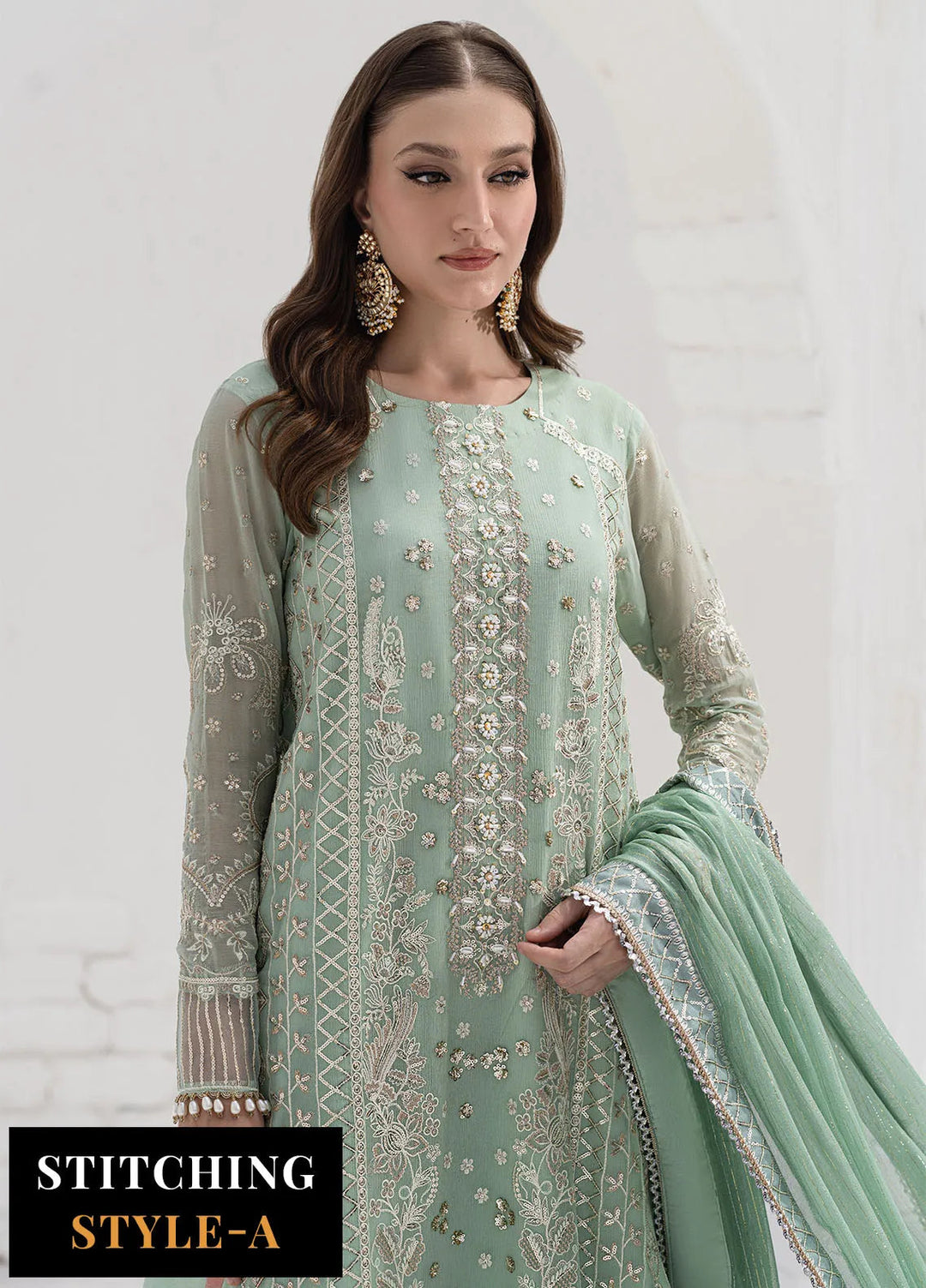 Savoir by Sahane Embroidered Chiffon Suits Unstitched 3 Piece CT-140008 Elise - Luxury Collection