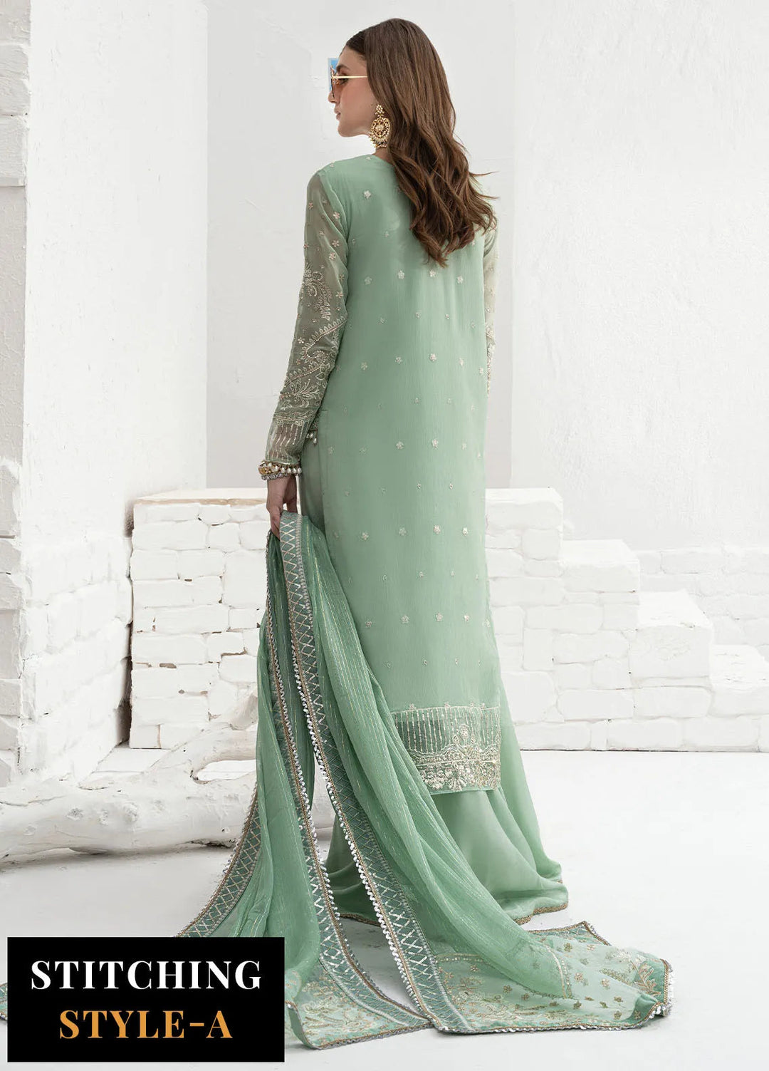 Savoir by Sahane Embroidered Chiffon Suits Unstitched 3 Piece CT-140008 Elise - Luxury Collection