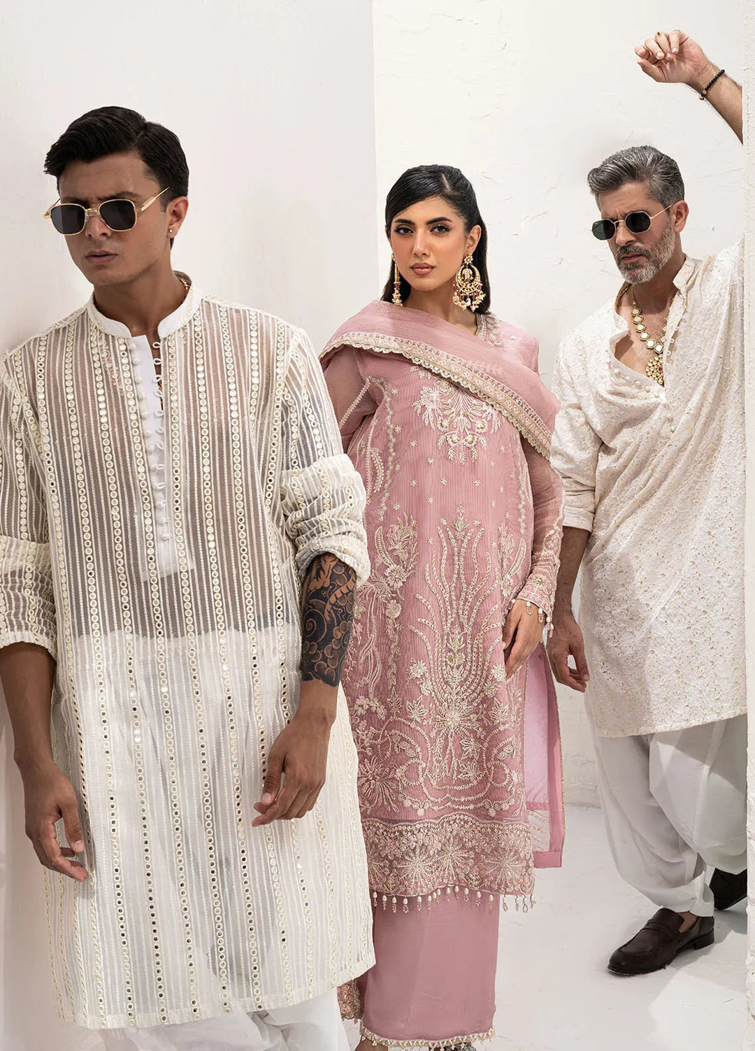 Savoir by Sahane Embroidered Cotton Net Suits Unstitched 3 Piece CT-140006 Nenufar - Luxury Collection