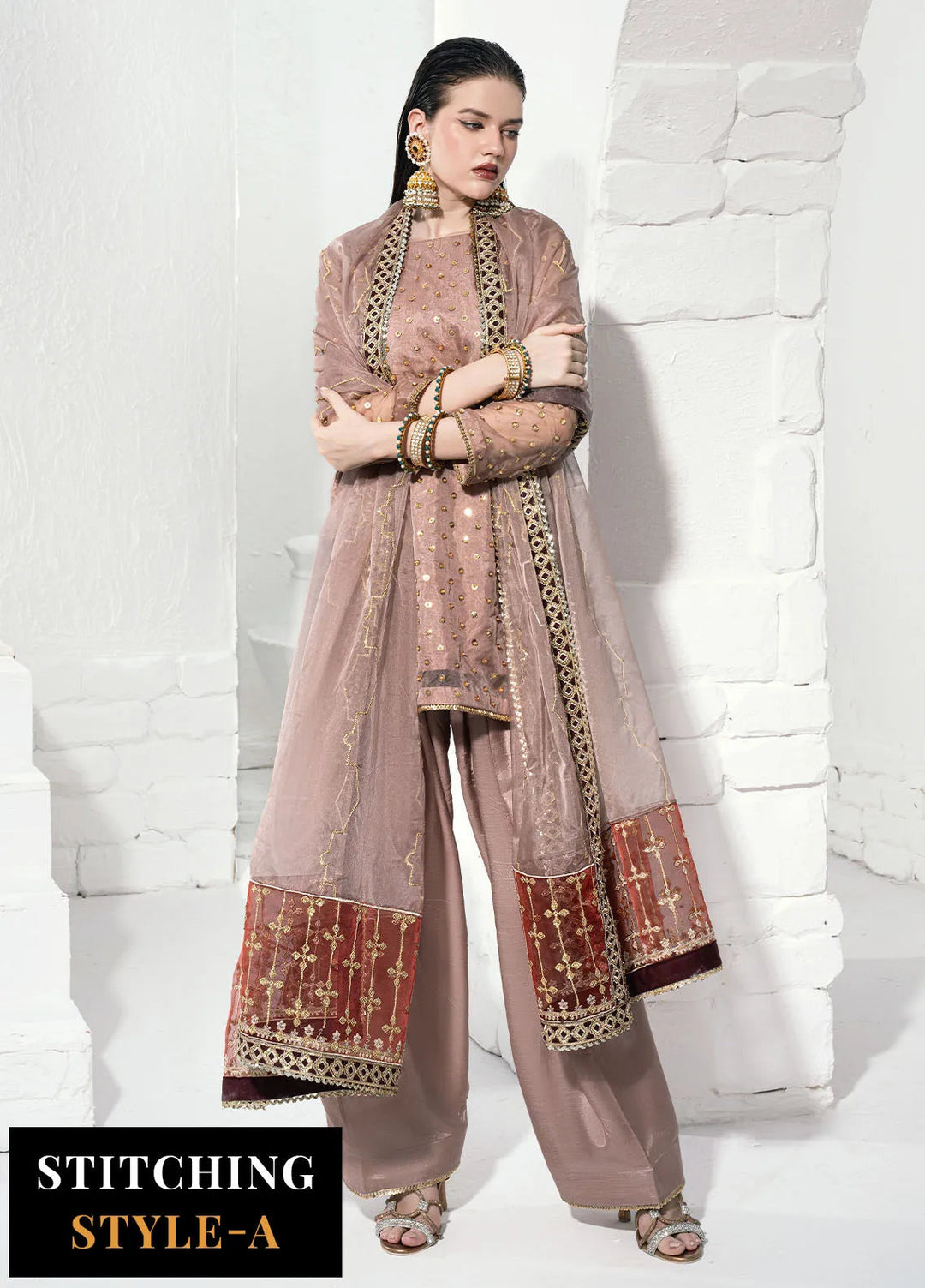Savoir by Sahane Embroidered Organza Suits Unstitched 3 Piece CT-140001 Lirio - Luxury Collection