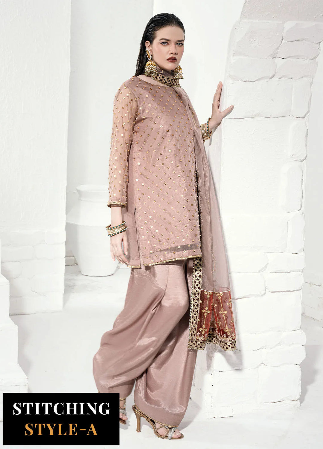 Savoir by Sahane Embroidered Organza Suits Unstitched 3 Piece CT-140001 Lirio - Luxury Collection