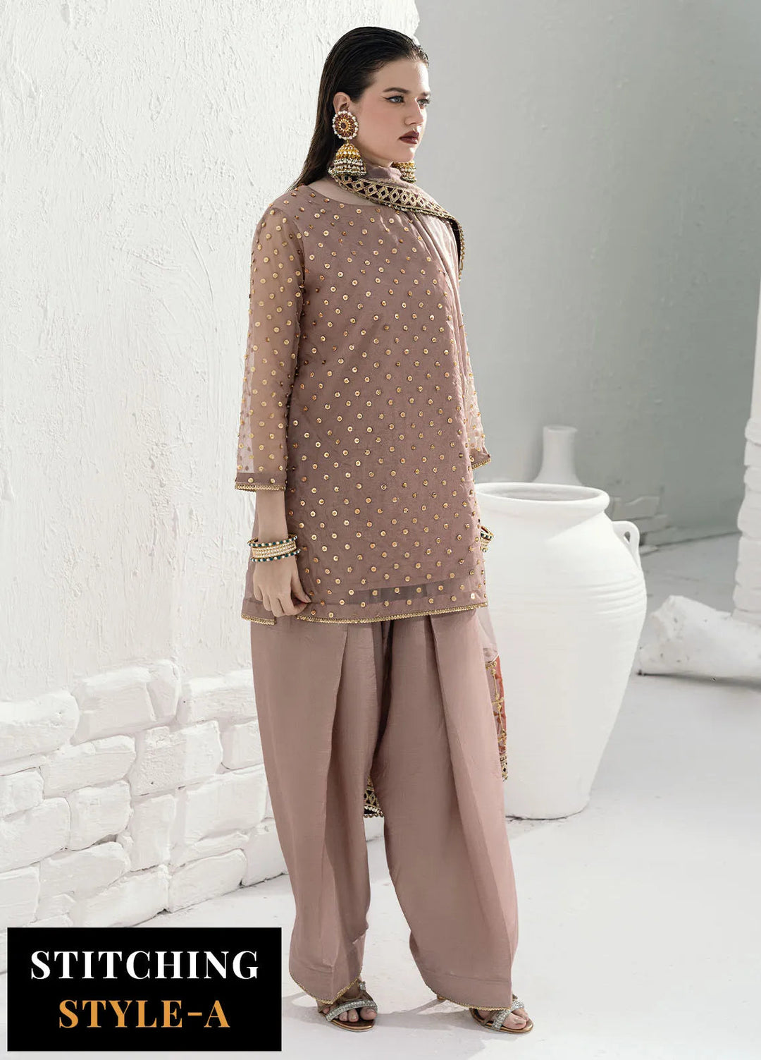 Savoir by Sahane Embroidered Organza Suits Unstitched 3 Piece CT-140001 Lirio - Luxury Collection