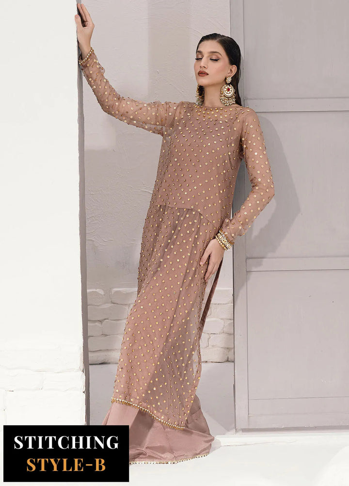 Savoir by Sahane Embroidered Organza Suits Unstitched 3 Piece CT-140001 Lirio - Luxury Collection