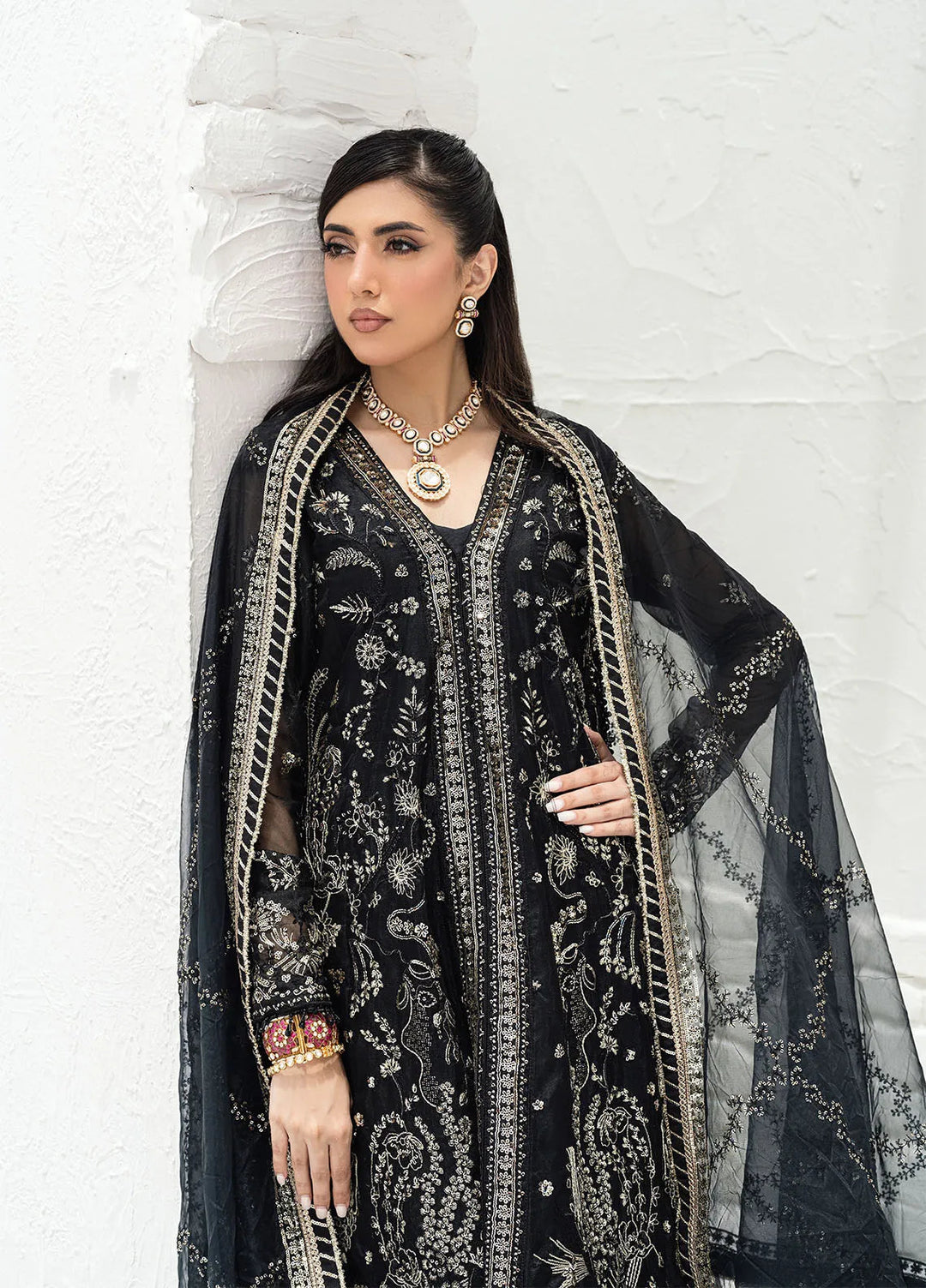 Savoir by Sahane Embroidered Organza Suits Unstitched 3 Piece CT-140007 Solene - Luxury Collection