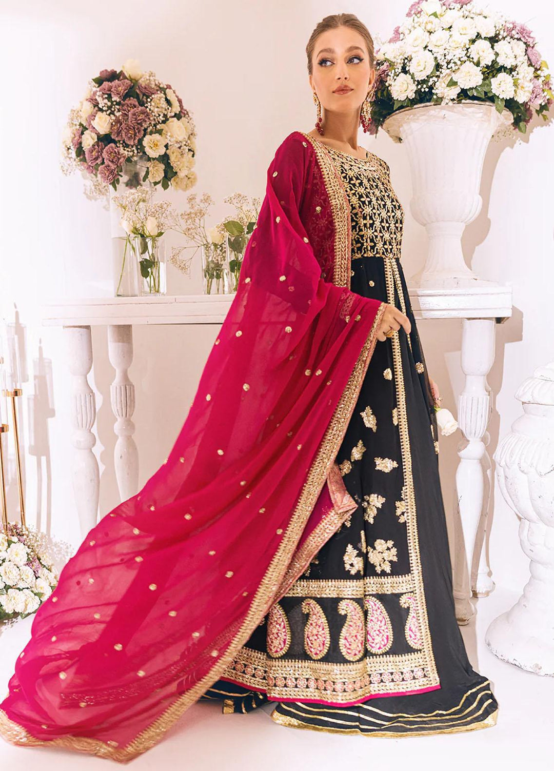 Sawariya By Roheenaz Embroidered Chiffon Suits Unstitched 4 Piece RNZ23S Runch230102 - Luxury Collection
