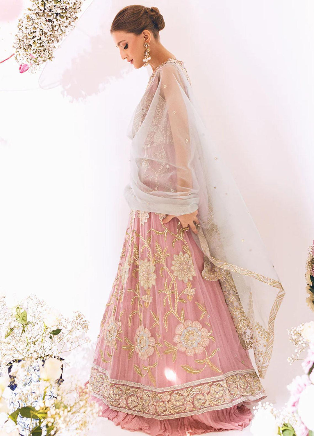 Sawariya By Roheenaz Embroidered Chiffon Suits Unstitched 4 Piece RNZ23S Runch230106 - Luxury Collection