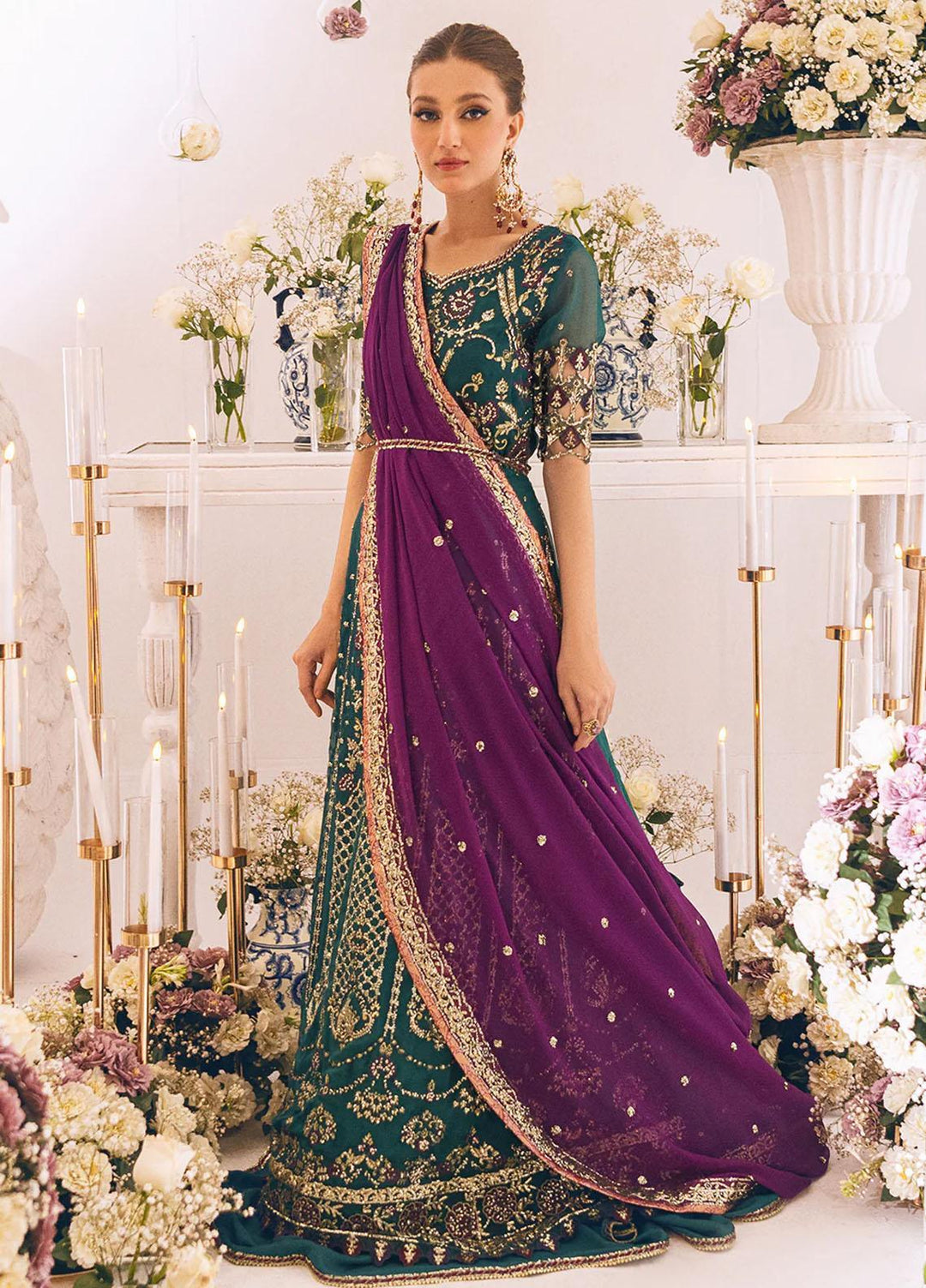 Sawariya By Roheenaz Embroidered Chiffon Suits Unstitched 4 Piece RNZ23S Runch230108 - Luxury Collection