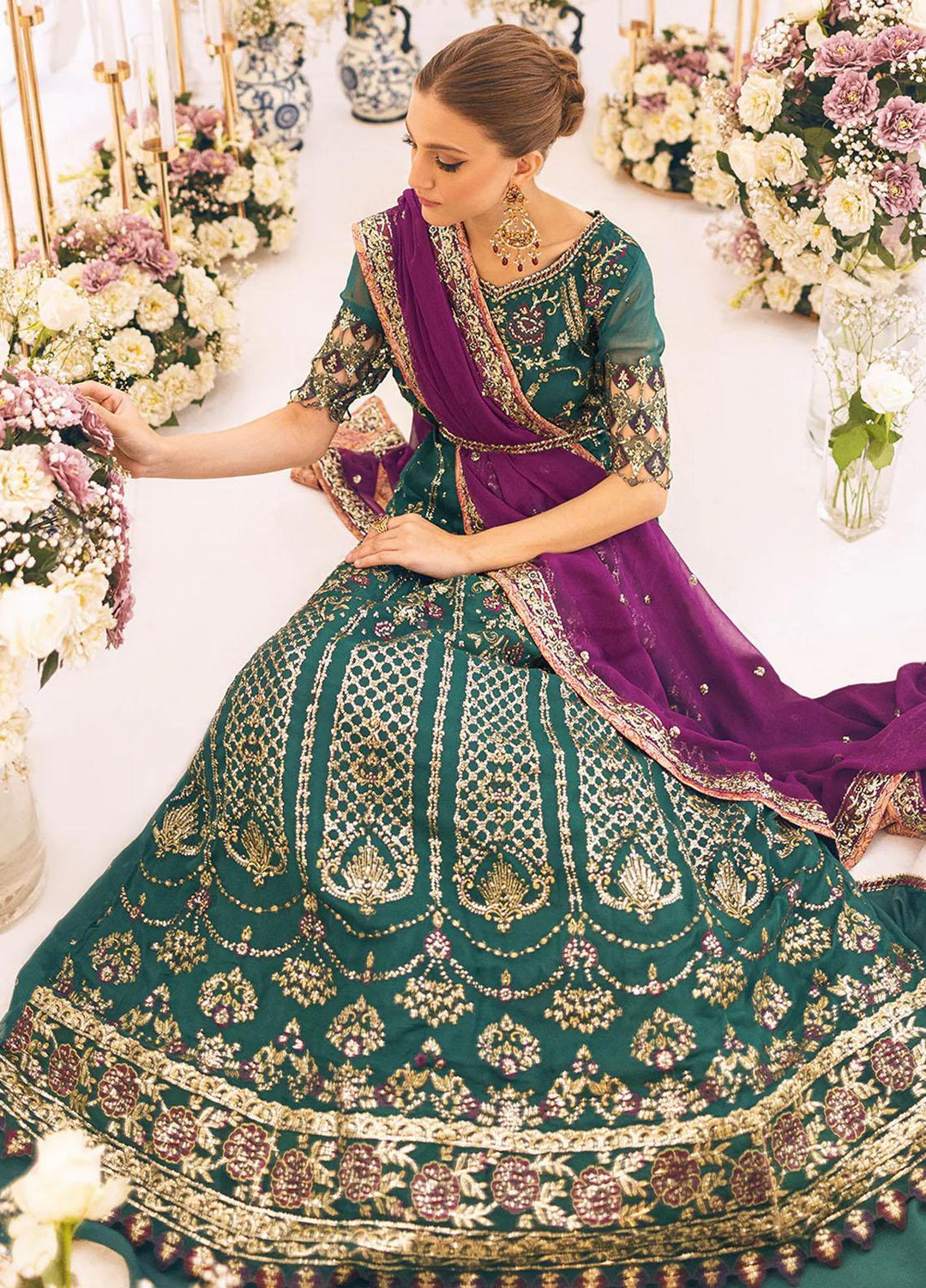 Sawariya By Roheenaz Embroidered Chiffon Suits Unstitched 4 Piece RNZ23S Runch230108 - Luxury Collection