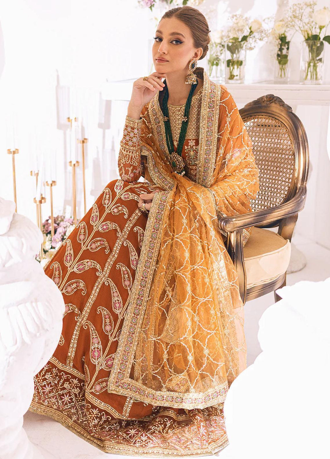 Sawariya By Roheenaz Embroidered Chiffon Suits Unstitched 4 Piece RNZ23S Runch230109 - Luxury Collection