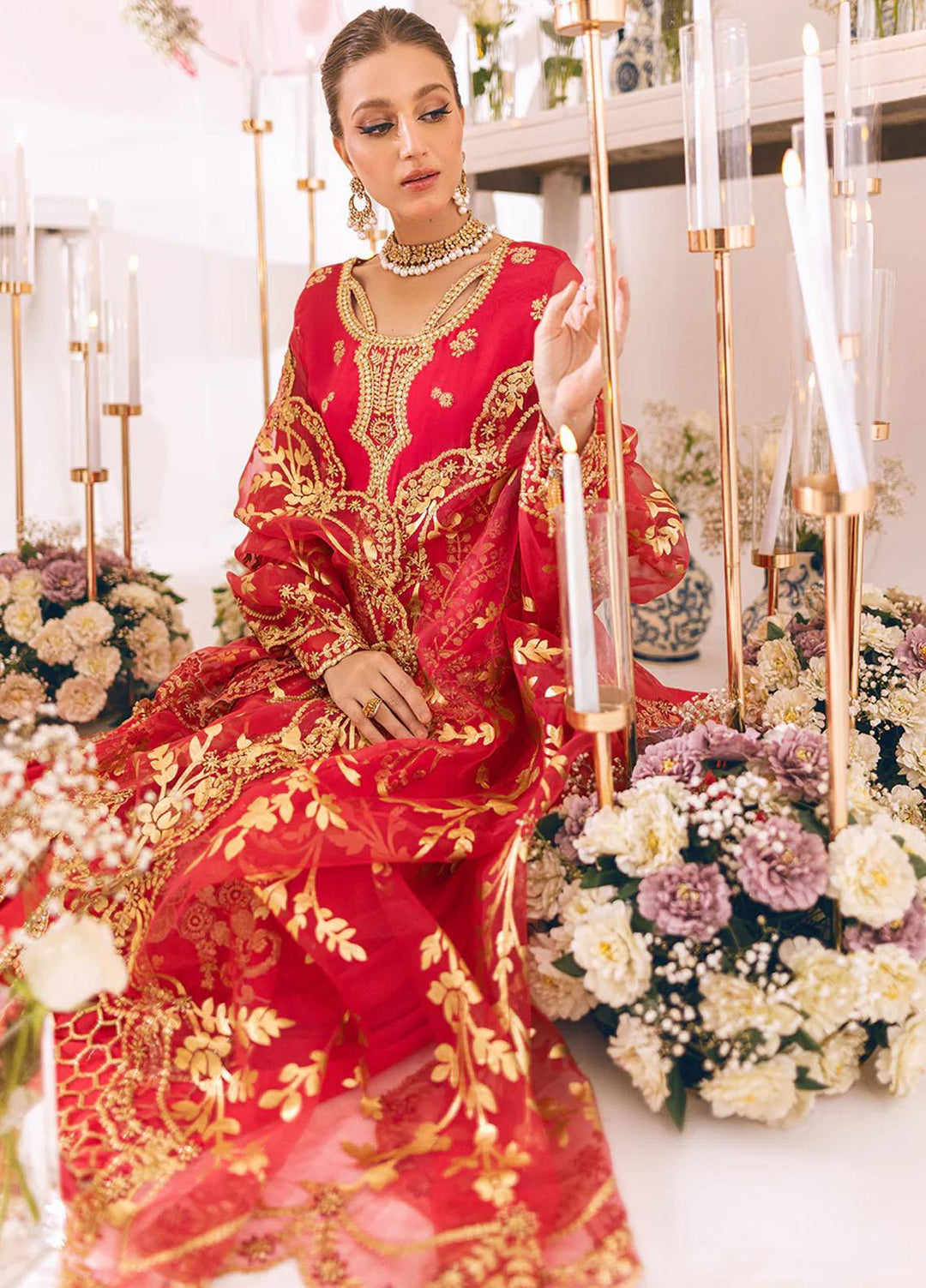 Sawariya By Roheenaz Embroidered Chiffon Suits Unstitched 4 Piece RNZ23S Runch230110 - Luxury Collection