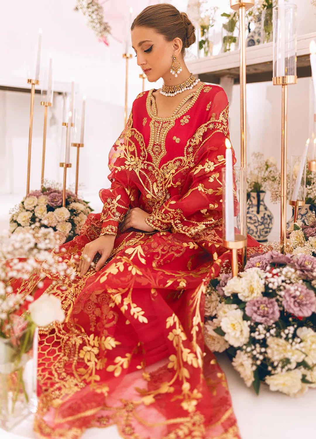 Sawariya By Roheenaz Embroidered Chiffon Suits Unstitched 4 Piece RNZ23S Runch230110 - Luxury Collection
