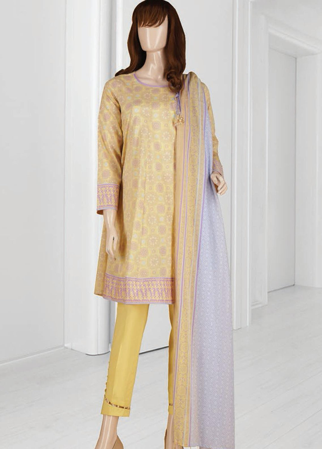 Mushk By Saya Printed Lawn Suits Unstitched 3 Piece SY21MUY-2108-8A ARABIAN - Summer Collection