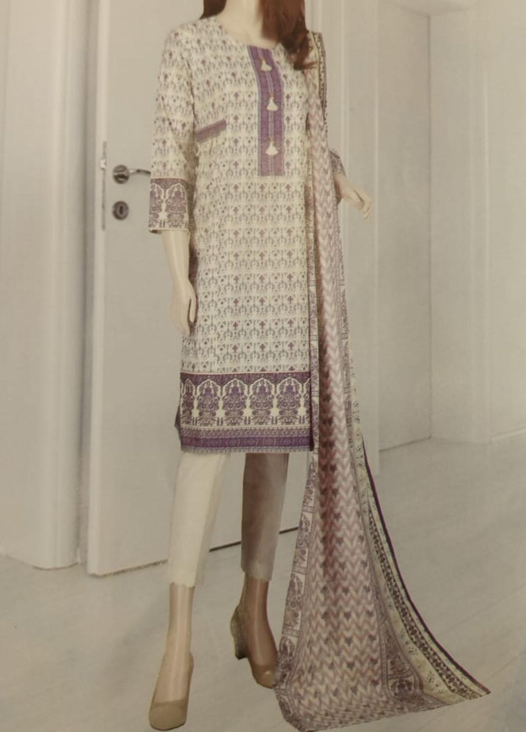 Mushk By Saya Printed Lawn Suits Unstitched 2 Piece SY21MUP-2108-20B WARDAH - Summer Collection