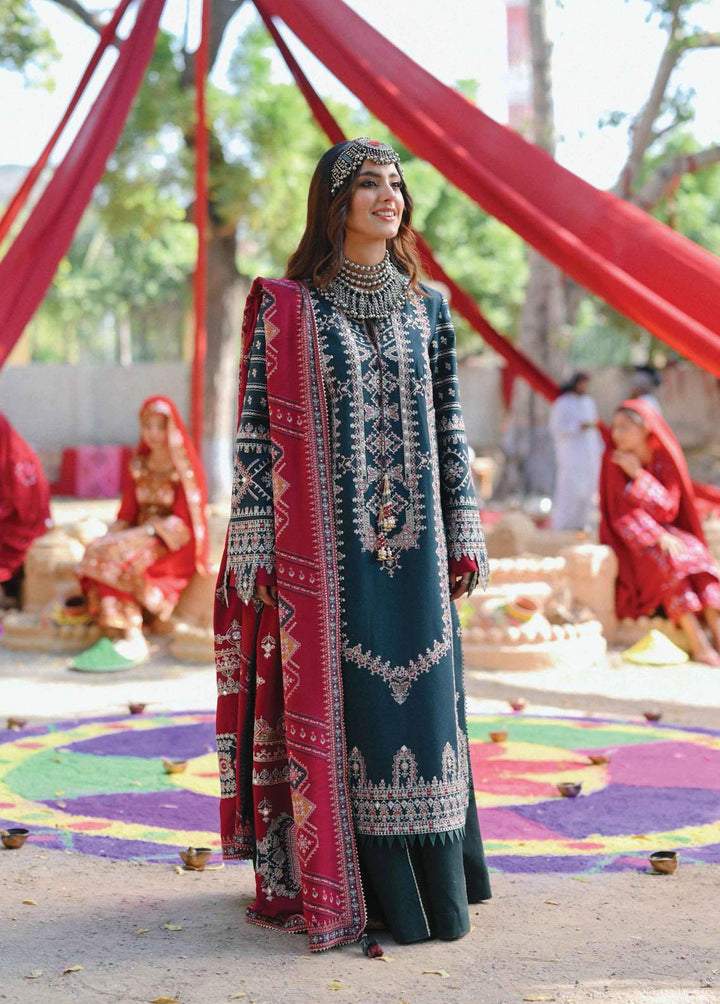 Sayonee by Qalamkar Embroidered  Suits Unstitched 3 Piece QLM22SL K-01 Gulnaaz - Luxury Collection