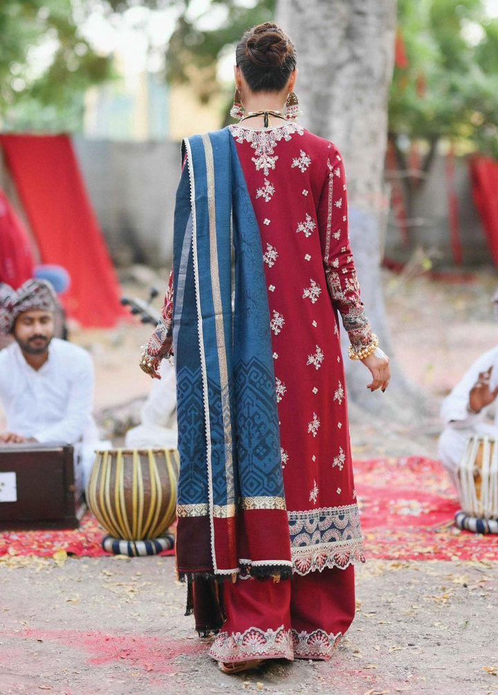 Sayonee by Qalamkar Embroidered  Suits Unstitched 3 Piece QLM22SL K-03 Kashaf - Luxury Collection